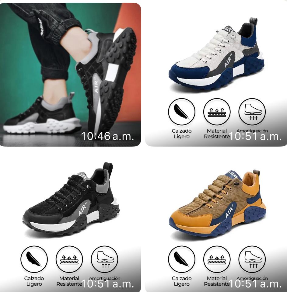 Zapatillas Flex Air 2026: comodidad extrema y estilo que te acompaña a todas partes
